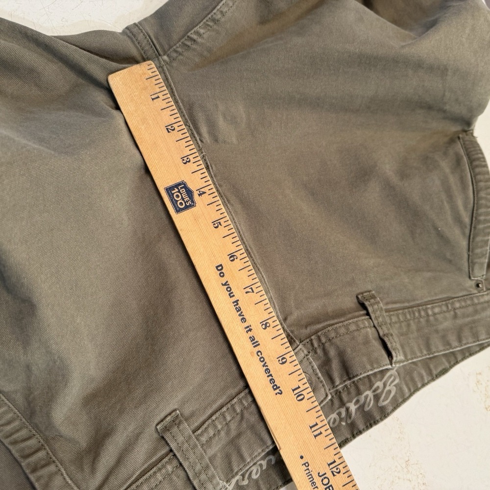 Eddie Bauer Men Pants 36x32 (36x29)Tan Khaki Utility Pants Carpenter Canvas - Picture 9 of 13